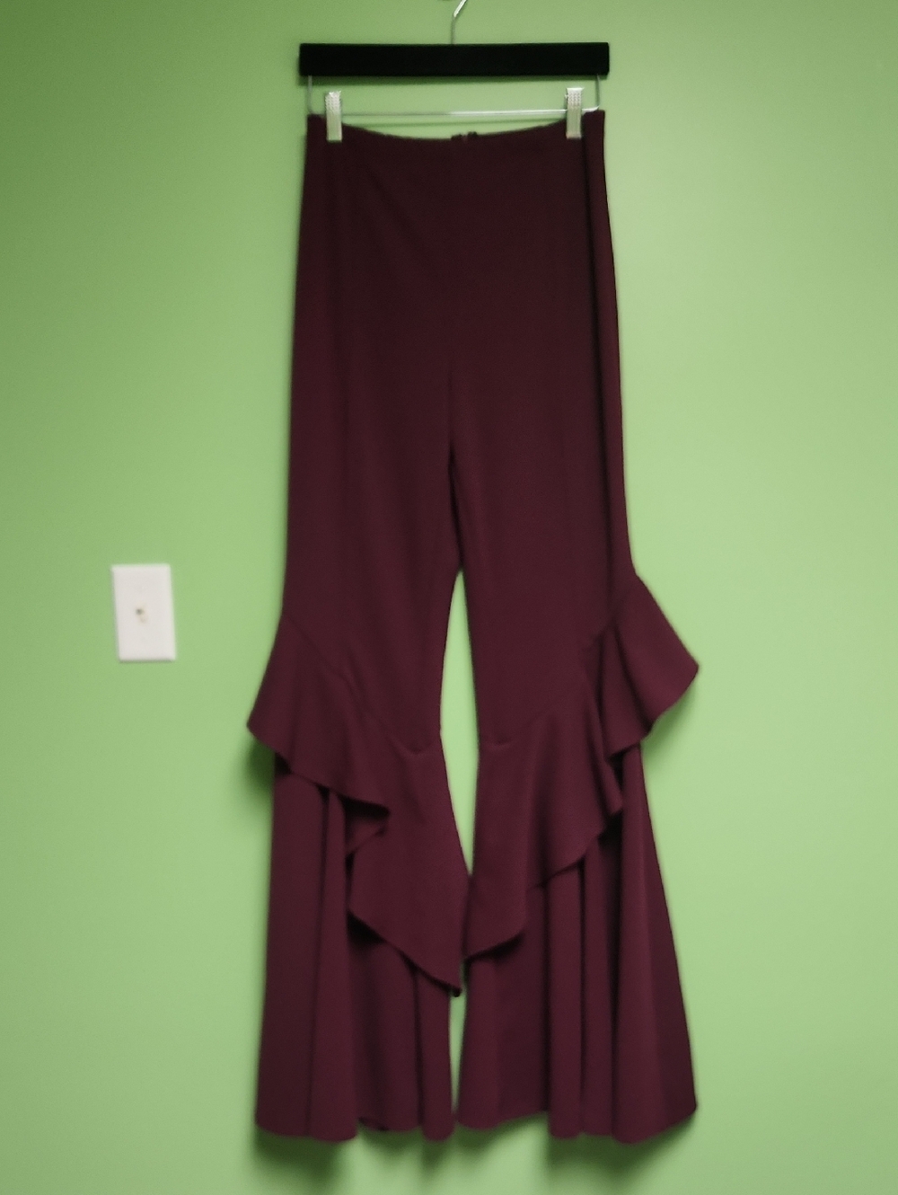 Valentine Ruffle Super Flare Pants